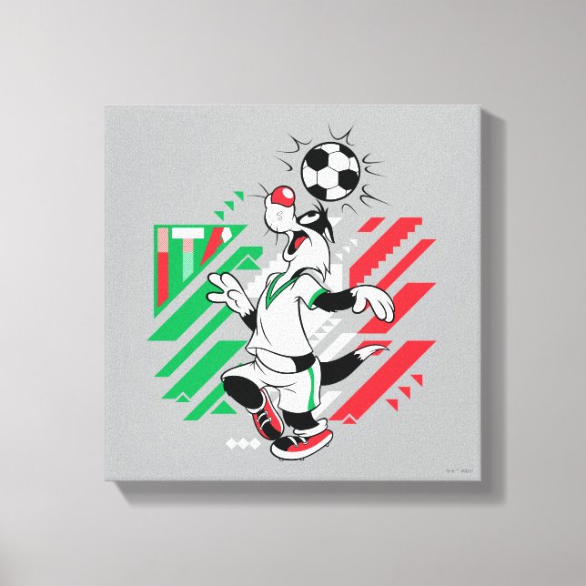 SYLVESTER™ Team Italy Soccer Graphic Canvas Print (Front)