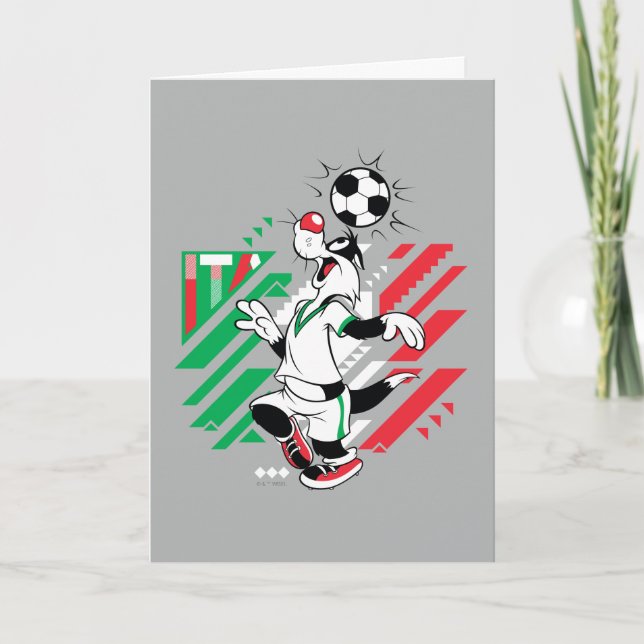 SYLVESTER™ Team Italy Soccer Graphic Card (Front)