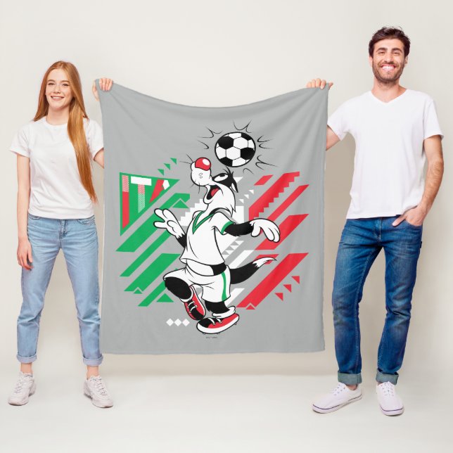 SYLVESTER™ Team Italy Soccer Graphic Fleece Blanket (In Situ)
