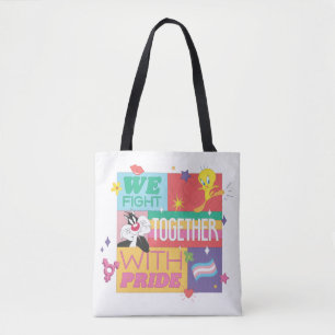 SYLVESTER™ & TWEETY™  We Fight Together With Pride Tote Bag