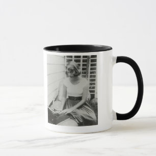 Sylvia Plath Typewriter Ringer Mug