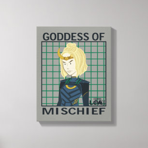 Sylvie Goddess of Mischief Illustration Canvas Print