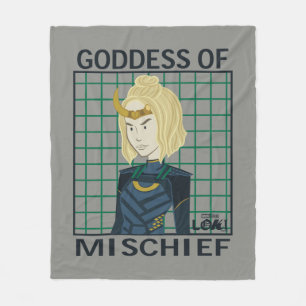 Sylvie Goddess of Mischief Illustration Fleece Blanket