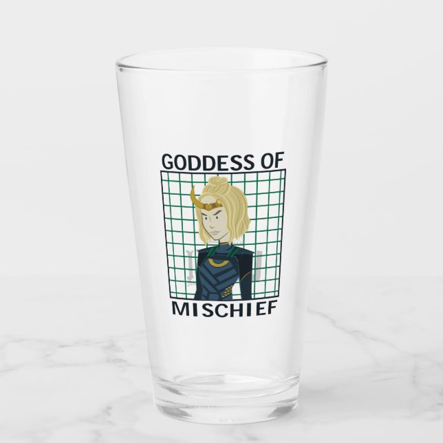 Sylvie Goddess of Mischief Illustration Glass (Front)