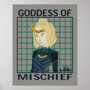 Sylvie Goddess of Mischief Illustration Poster