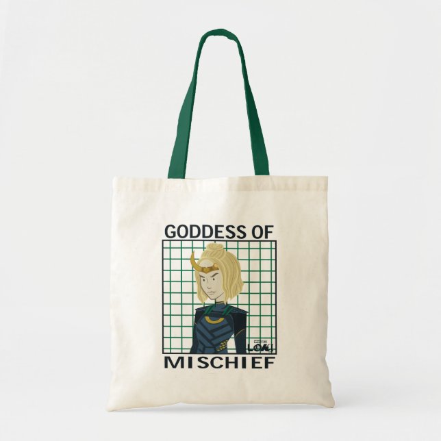 Sylvie Goddess of Mischief Illustration Tote Bag (Front)