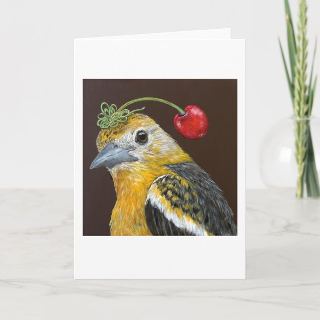 Sylvie le Baltimore oriole carte de voeux (Devant)