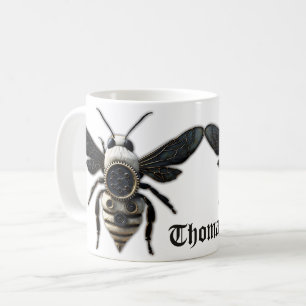 Symbiosis of nature and technology coffee mug