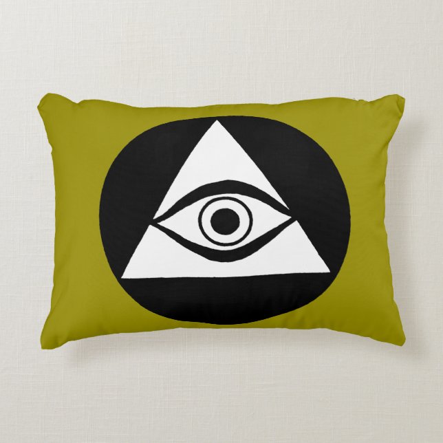 Symbol: All Seeing Eye Decorative Pillow (Front)
