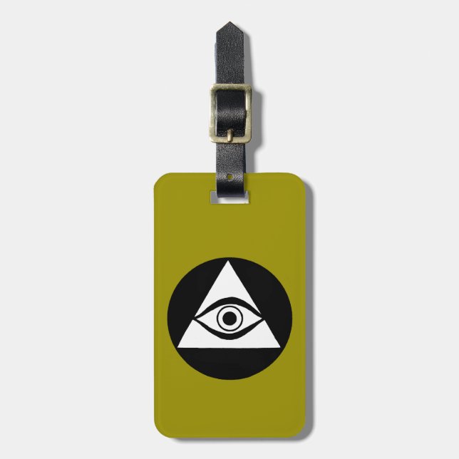 Symbol: All Seeing Eye Luggage Tag (Front Vertical)