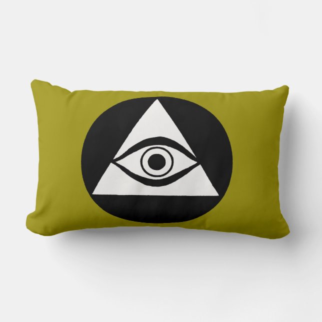 Symbol: All Seeing Eye Lumbar Pillow (Front)