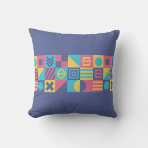 Symbol Art Design Purple Throw Pillow
