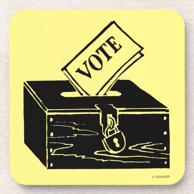 Symbol: Ballot Box Coaster (Front)