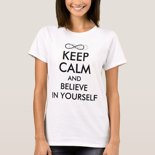 Symbol double Infinity - Black & White T-Shirt (Front)