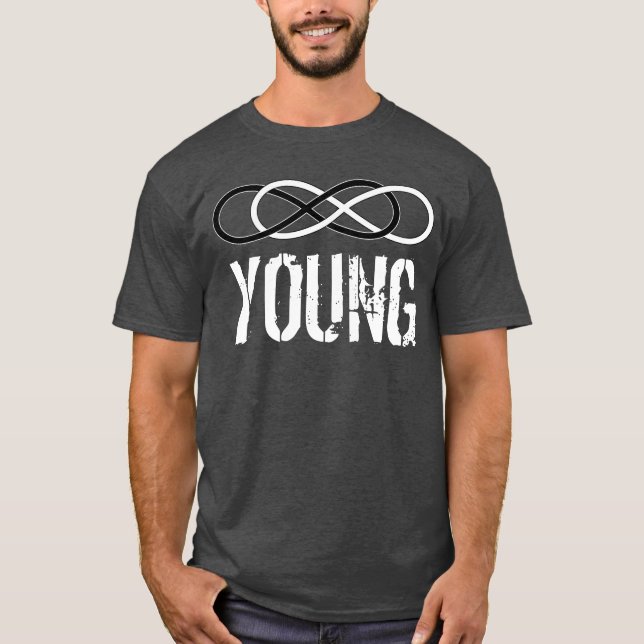 Symbol double Infinity - Black & White + young T-Shirt (Front)