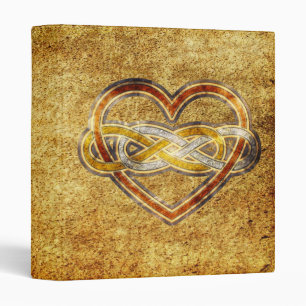 Symbol double Infinity Heart BiColor Binder