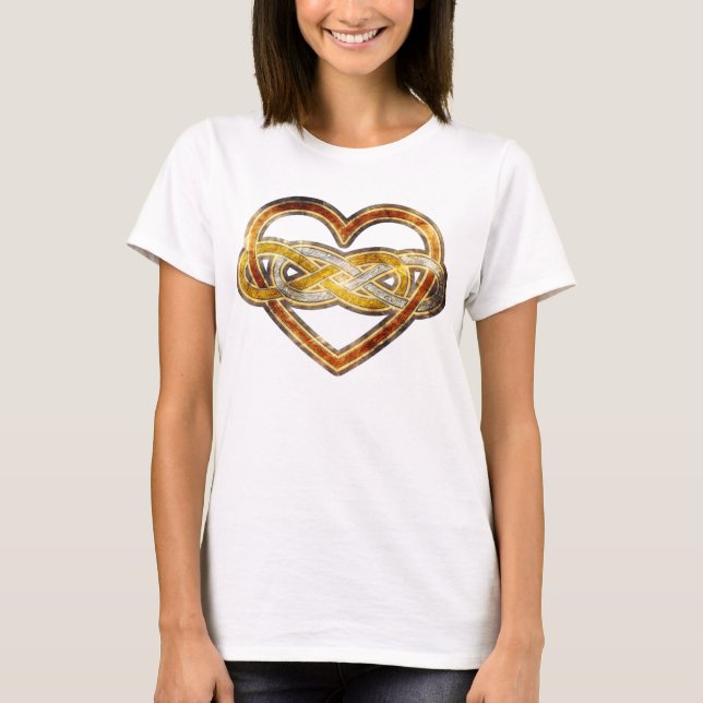 Symbol double Infinity Heart BiColor T-Shirt (Front)