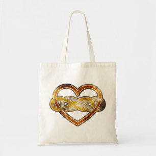 Symbol double Infinity Heart BiColor Tote Bag