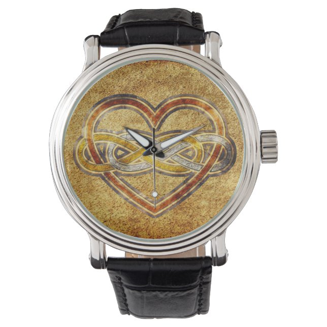 Symbol double Infinity Heart BiColor Watch (Front)