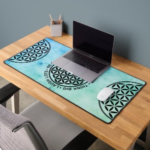 Symbol Flower Of Life - Rules Of Life 1 Desk Mat