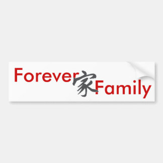 symbol, Forever, Family Bumper Sticker