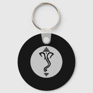 Symbol Ganesha Meditation Spiritual India Yoga Keychain