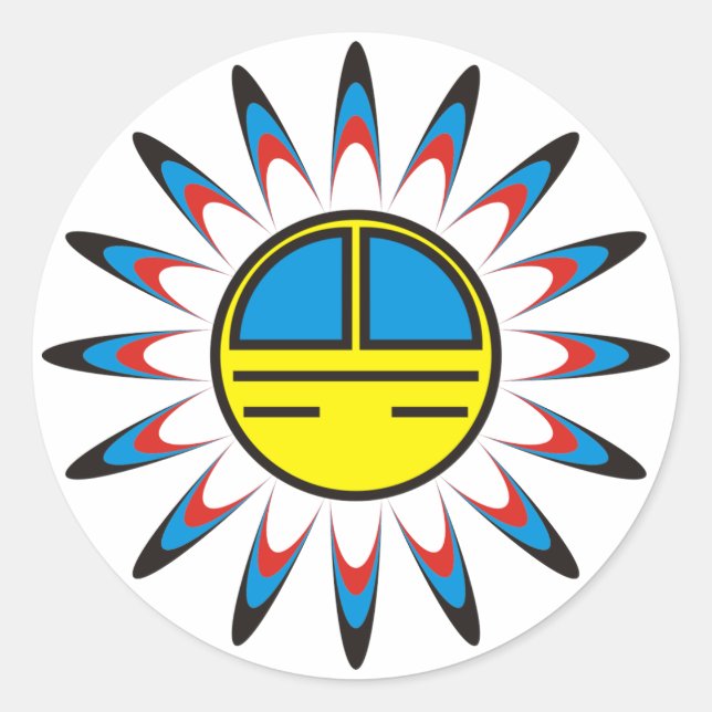 symbol Indian Classic Round Sticker (Front)