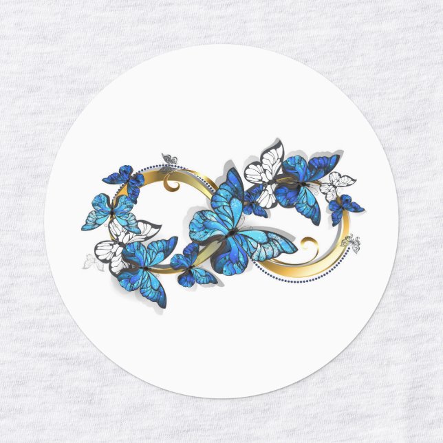 Symbol Infinity of Blue Morpho Butterflies (Design 1)