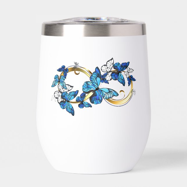 Symbol Infinity of Blue Morpho Butterflies (Avant)