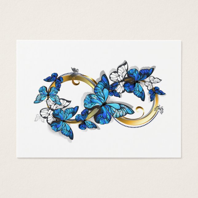 Symbol Infinity of Blue Morpho Butterflies (Front)