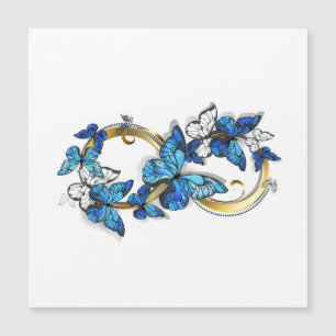 Symbol Infinity of Blue Morpho Butterflies