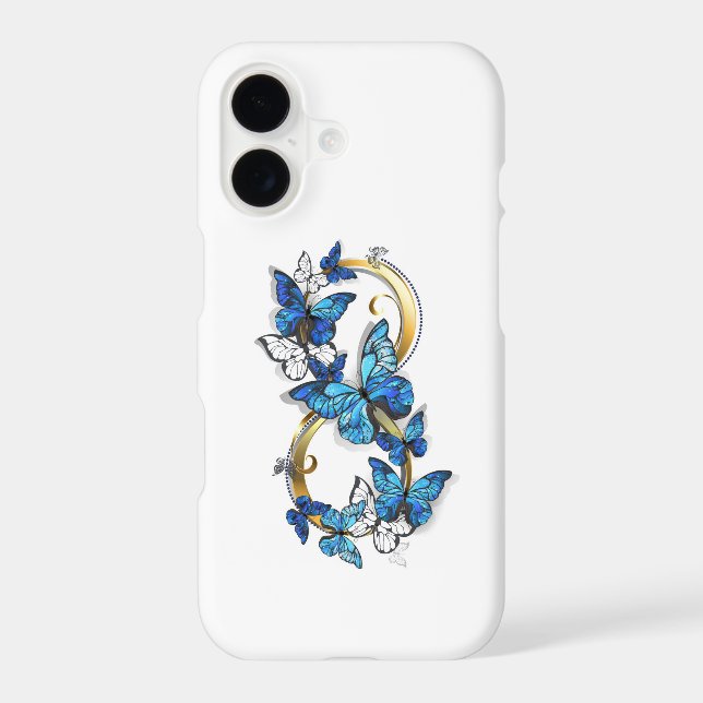 Symbol Infinity of Blue Morpho Butterflies (Back)