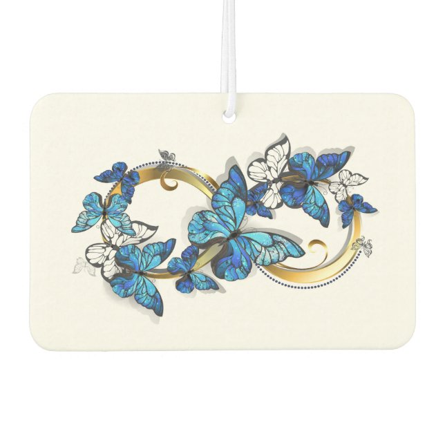 Symbol Infinity of Blue Morpho Butterflies Air Freshener (Front)