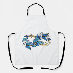 Symbol Infinity of Blue Morpho Butterflies Apron