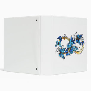 Symbol Infinity of Blue Morpho Butterflies Binder