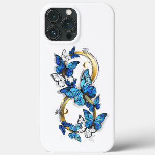 Symbol Infinity of Blue Morpho Butterflies iPhone 13 Pro Max Case