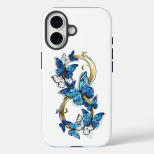 Symbol Infinity of Blue Morpho Butterflies iPhone 16 Case