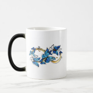 Symbol Infinity of Blue Morpho Butterflies Magic Mug