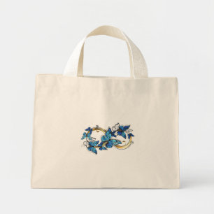 Symbol Infinity of Blue Morpho Butterflies Mini Tote Bag