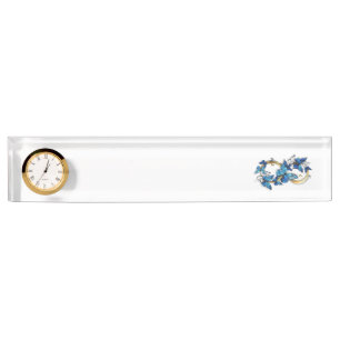 Symbol Infinity of Blue Morpho Butterflies Nameplate