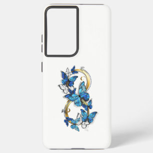 Symbol Infinity of Blue Morpho Butterflies Samsung Galaxy Case