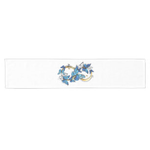 Symbol Infinity of Blue Morpho Butterflies Short Table Runner