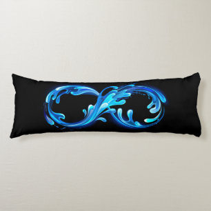Symbol Infinity of Cold Clear Water Body Pillow