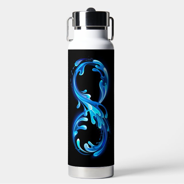 Symbol Infinity of Cold Clear Water Bottle (Front)