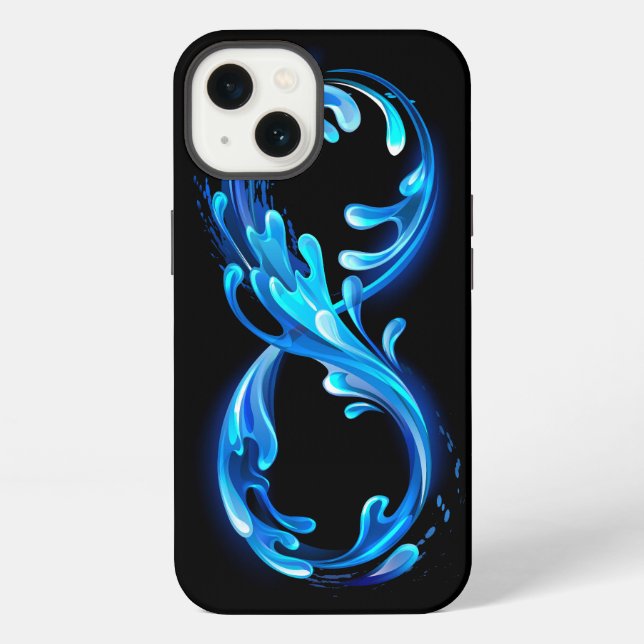 Symbol Infinity of Cold Clear Water iPhone Case (Back)