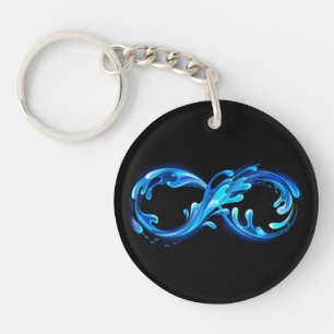Symbol Infinity of Cold Clear Water Keychain