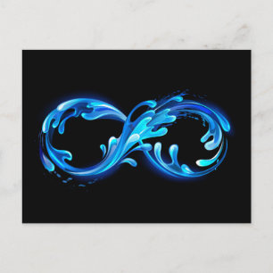 Symbol Infinity of Cold Clear Water Postcard