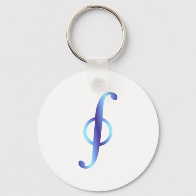 Symbol Kurvenintegral path integral Keychain (Front)