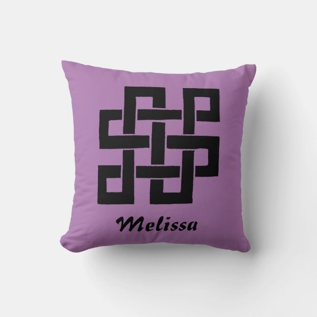 Symbol: Nade-Takara-Nusubi Throw Pillow (Front)