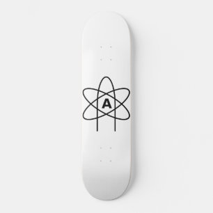 Symbol of Atheism (Atom Emblem) Skateboard